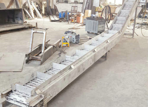 淬火降溫處理鏈板提升機 輸送機