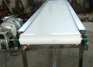 白色皮帶輸送機 材質(zhì)PU，耐高溫，耐腐蝕酸堿